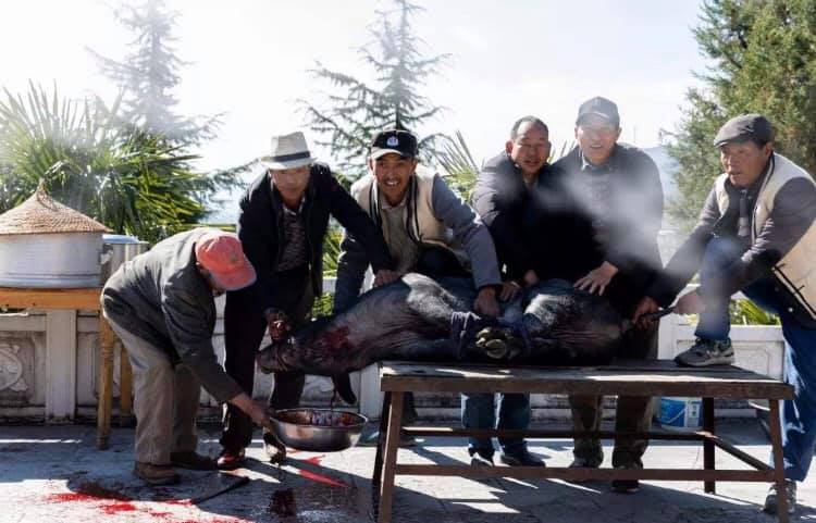 普段は農民として働き、住民の依頼を受けた時にトンパの活動を行うナシ族(李さん特別編)